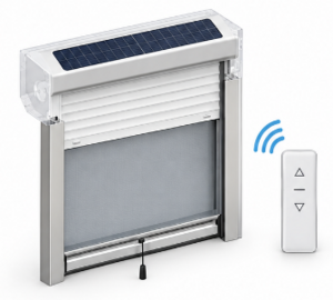 volets roulants avec moustiquaire int&eacute;gr&eacute;e Syntr&eacute;o Solaire en aluminium